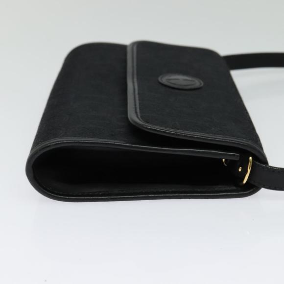 GUCCI Shoulder Bag Canvas Black Gold 004 115 3410 Auth ep9288 - Picture 5 of 16